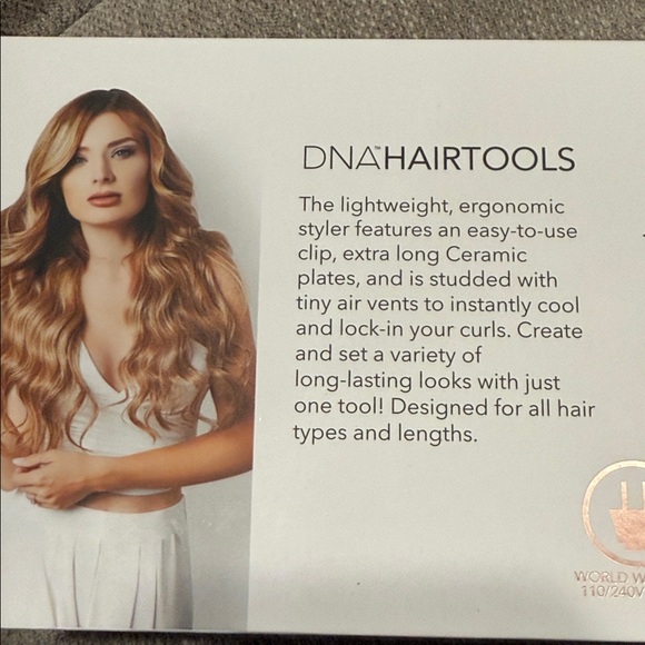 DNA Hairtools AIR STYLER INFRARED New in Box Styling Tool Straighten & Curl - Picture 8 of 8